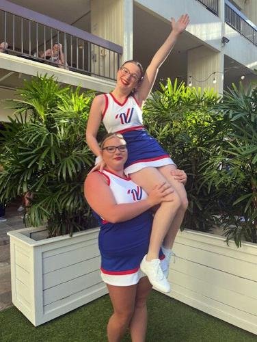 ACHS cheerleaders participate in Pearl Harbor Memorial Parade