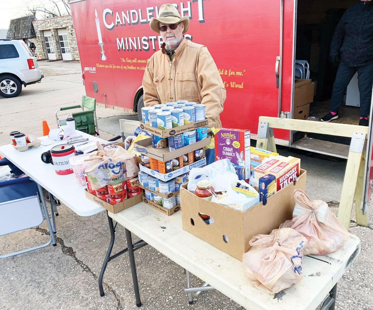 Appomattox Militia holds food & shoe drive