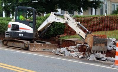 Sidewalk replacement underway on Church Street