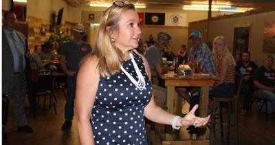 Gubernatorial candidate Sen. Amanda Chase visits Appomattox