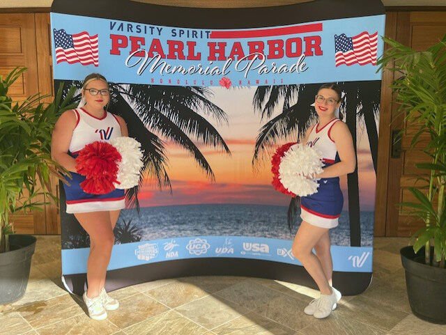 ACHS cheerleaders participate in Pearl Harbor Memorial Parade