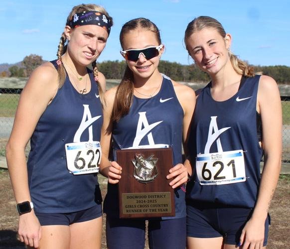 Elly Nash of Appomattox wins District Girls Cross Country Championship; awarded Girls District Runner of the Year