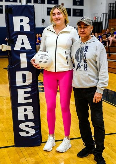 Appomattox volleyball sweeps two Dogwood opponents, former player Gilbert honored