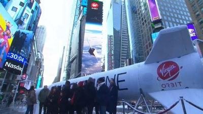70-Foot Rocket Takes Over Times Square to Mark Major Satellite Launch Provider Going Public [Video]