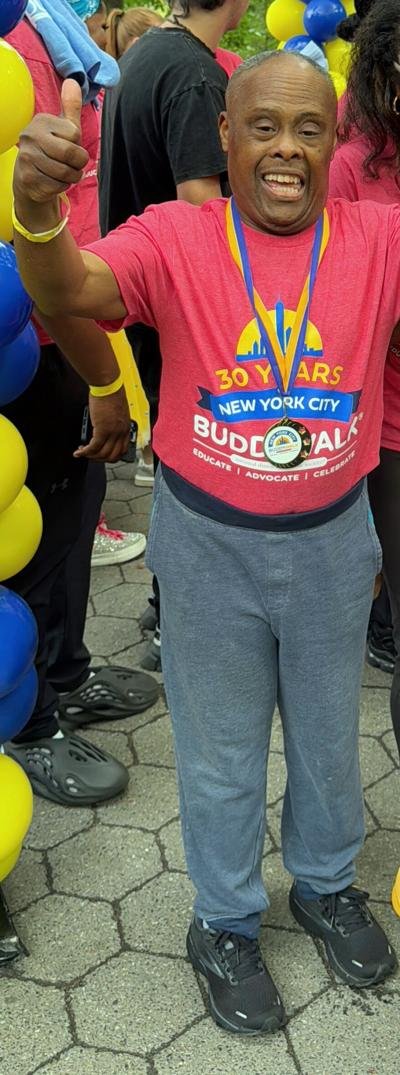 ACHS alumnus chaperones for National Down Syndrome Society at NYC Buddy Walk Parade