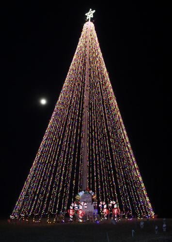 Christmas Decorations at the Top of the Hill